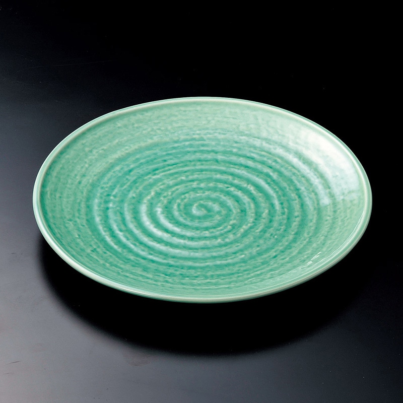 山万 17214-640 トルコ10号丸皿(萬古焼)  1個（ご注文単位1個）【直送品】