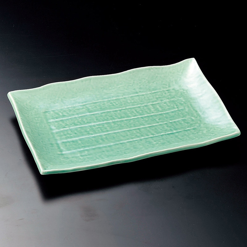 山万 17328-640 トルコ9号長角皿(萬古焼)  1個（ご注文単位1個）【直送品】