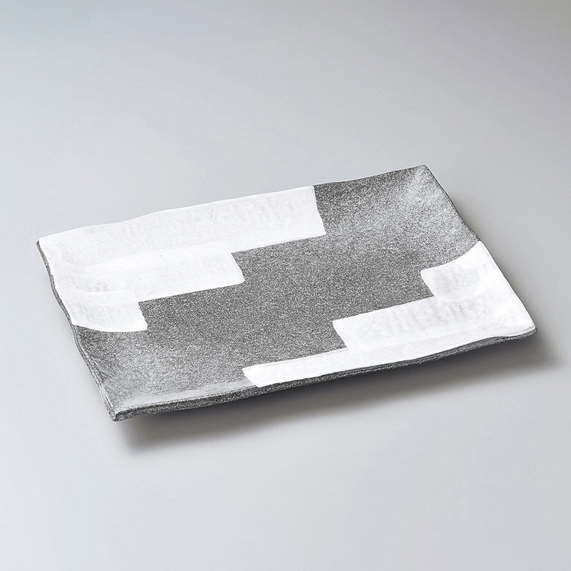 山万 17315-650 GYハケメ10号長角皿 萬古焼 1個（ご注文単位1個）【直送品】