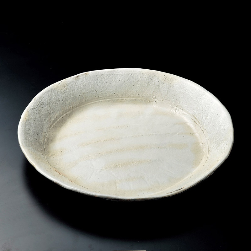 山万 17401-660 荒土しのぎ手12大鉢 信楽焼 1個（ご注文単位1個）【直送品】