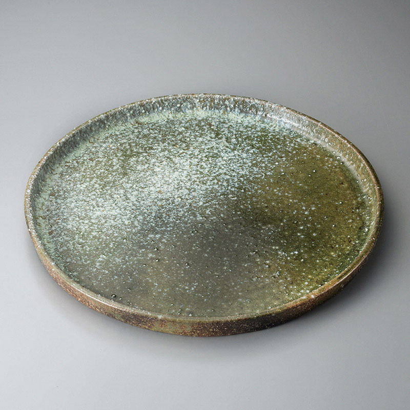 山万 17408-660 ビードロ窯変11皿鉢 信楽焼 1個（ご注文単位1個）【直送品】