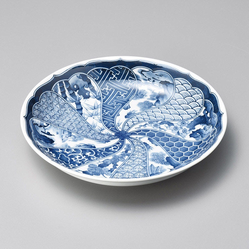 山万 17520-020 祥瑞尺皿  1個（ご注文単位1個）【直送品】