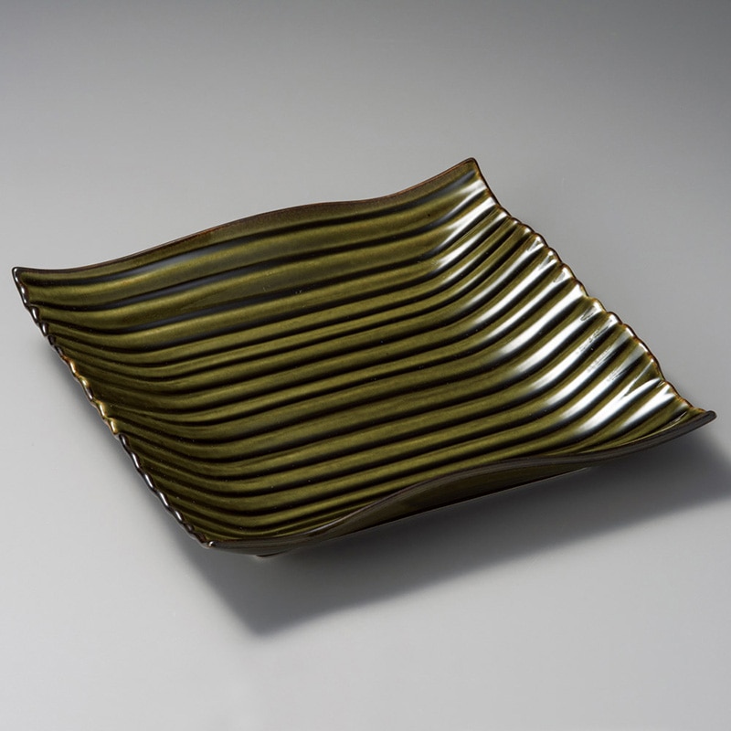 山万 18606-450 快織部折衷30cm四方大皿  1個（ご注文単位1個）【直送品】