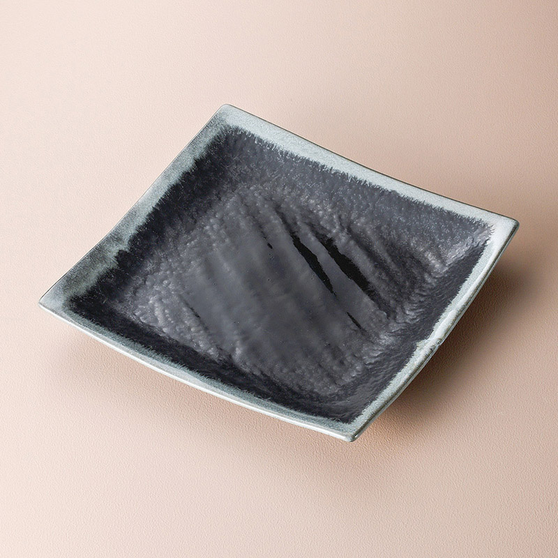 山万 18711-020 湖水手引正角皿(大) 1個(ご注文単位1個)【直送品】