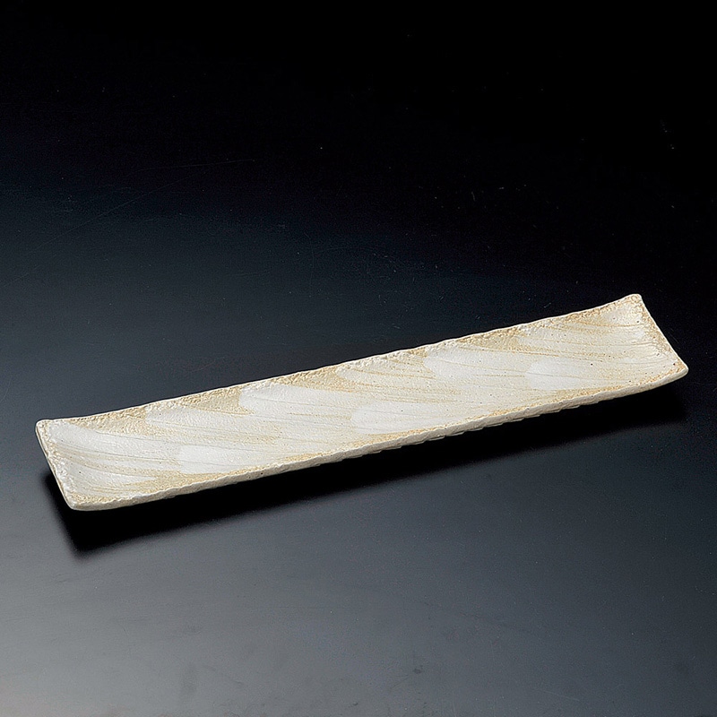 山万 19107-650 志野釉 手造り14号細前菜皿 1個（ご注文単位1個）【直送品】