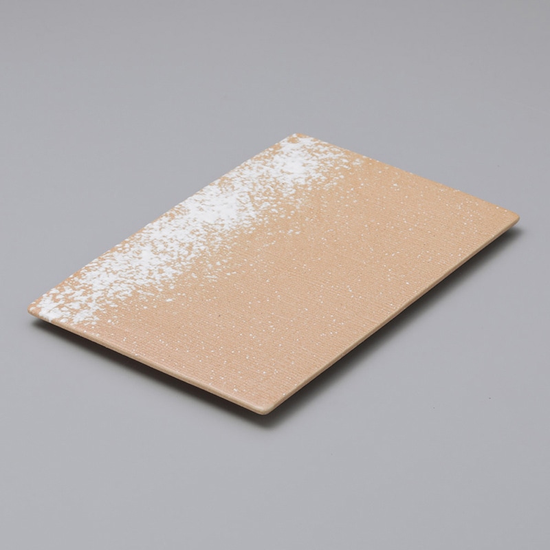 山万 26613-450 赤志野白吹仁寿司皿  1個（ご注文単位1個）【直送品】