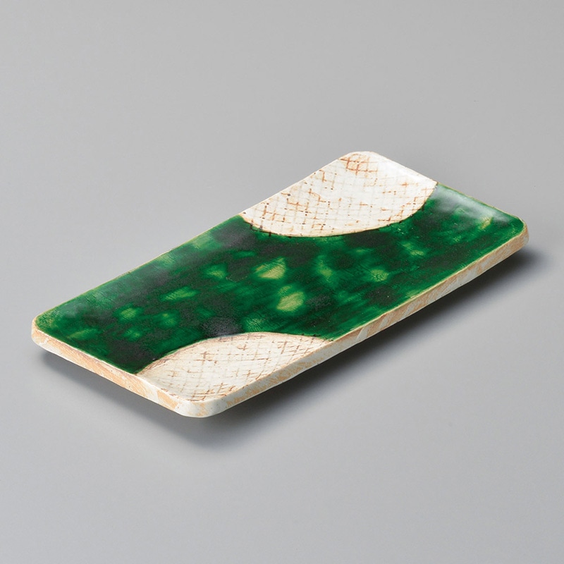 山万 18501-130 志野織部まな板皿  1個（ご注文単位1個）【直送品】