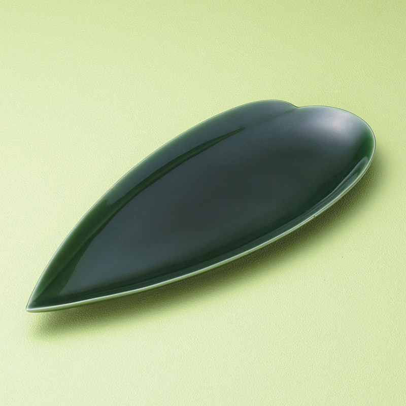 山万 19309-400 織部笹盛皿  1個（ご注文単位1個）【直送品】