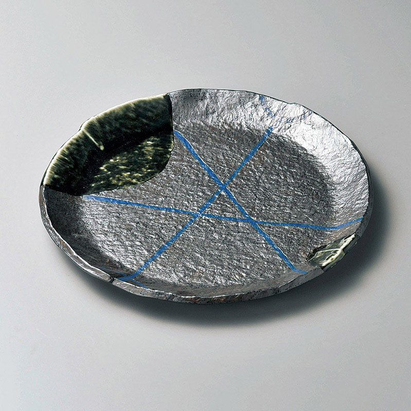 山万 19422-580 南蛮乱十草9.0丸皿  1個（ご注文単位1個）【直送品】