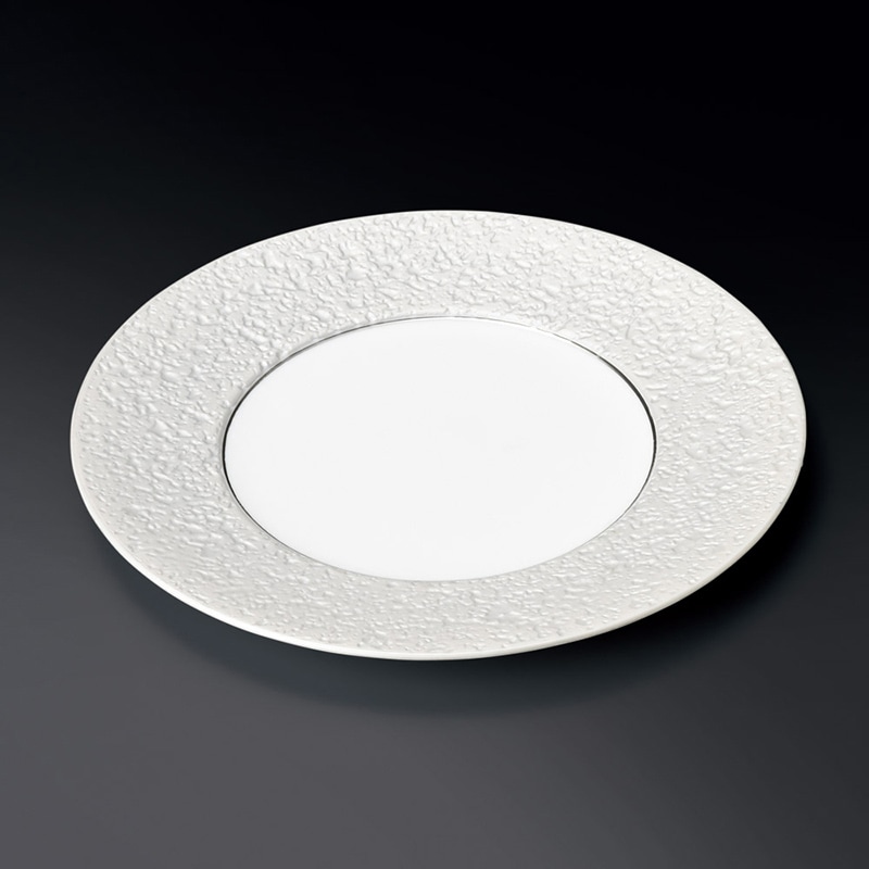 山万 19407-450 雲母銀彩27cm プレート 1個（ご注文単位1個）【直送品】