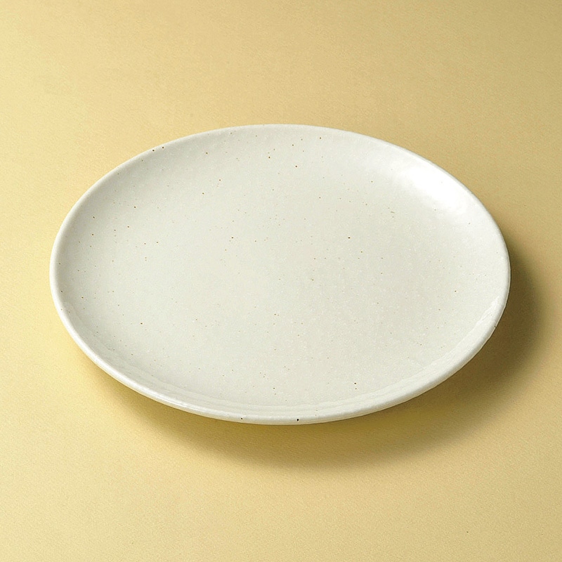 山万 19525-020 美濃粉引白26cm皿  1個（ご注文単位1個）【直送品】