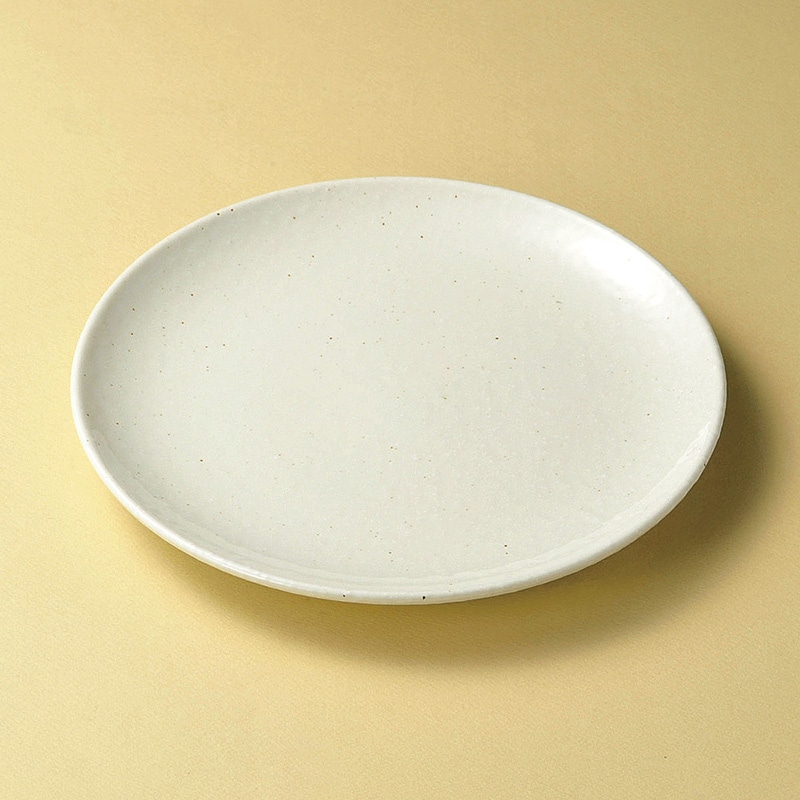 山万 19526-020 美濃粉引白24cm皿  1個（ご注文単位1個）【直送品】