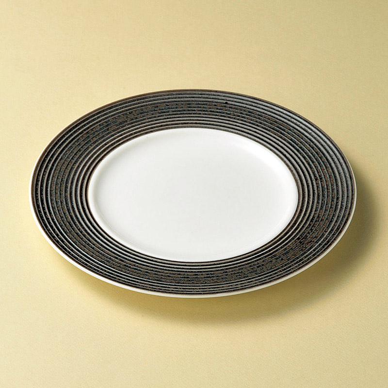 山万 19512-400 リベラブラック27cmディナー 1個（ご注文単位1個）【直送品】