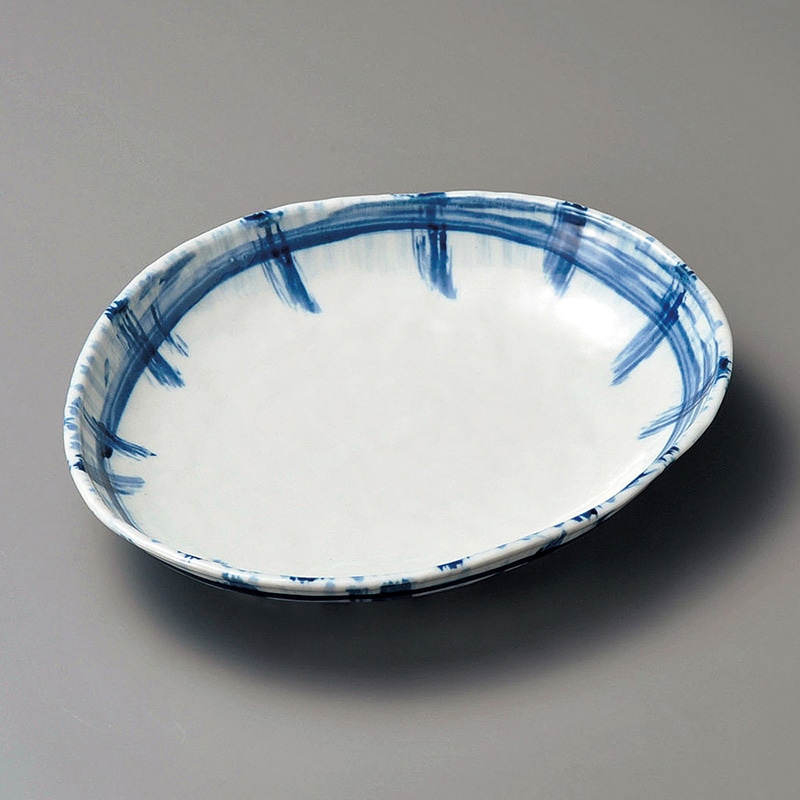 山万 19621-190 ささら格子三角盛鉢  1個（ご注文単位1個）【直送品】