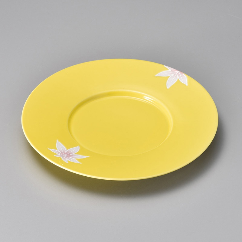 山万 19426-250 黄釉リム付27cm丸皿  1個（ご注文単位1個）【直送品】