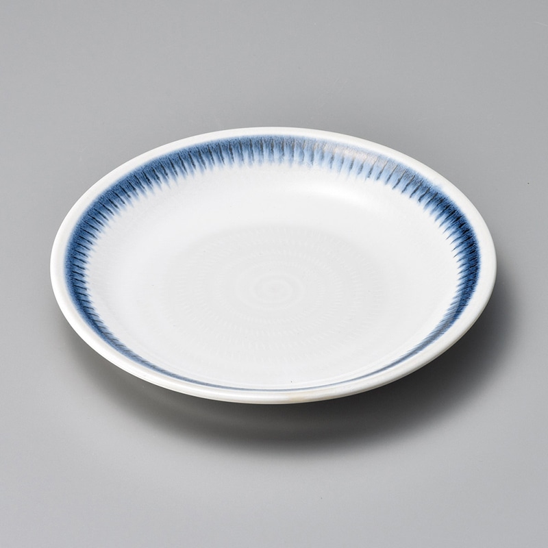 山万 19823-250 トチリ呉須流8寸皿  1個（ご注文単位1個）【直送品】