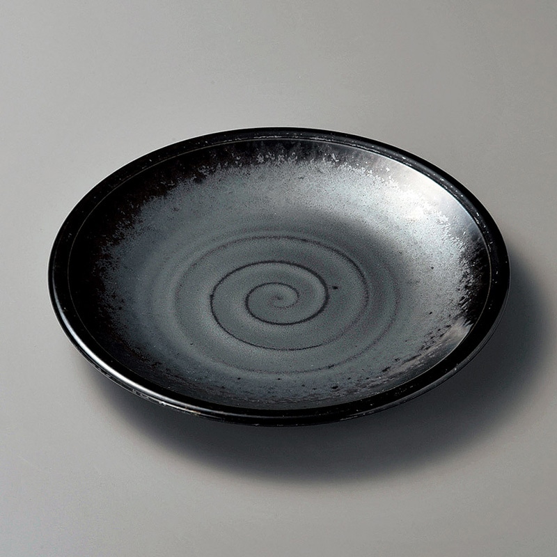 山万 19727-020 黒真珠8.5平皿  1個（ご注文単位1個）【直送品】