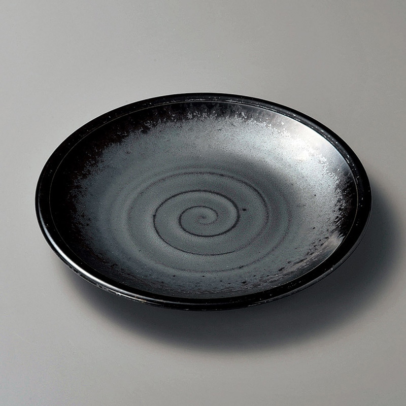 山万 19728-020 黒真珠6.5平皿  1個（ご注文単位1個）【直送品】