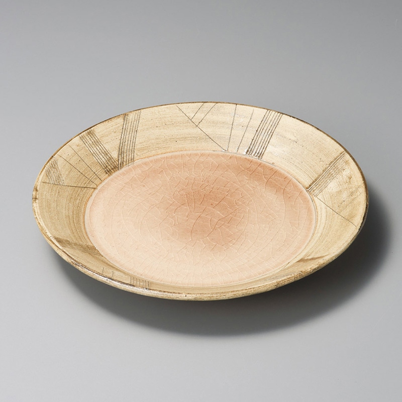 山万 20025-510 ランダム ピンクパスタプレート 1個（ご注文単位1個）【直送品】