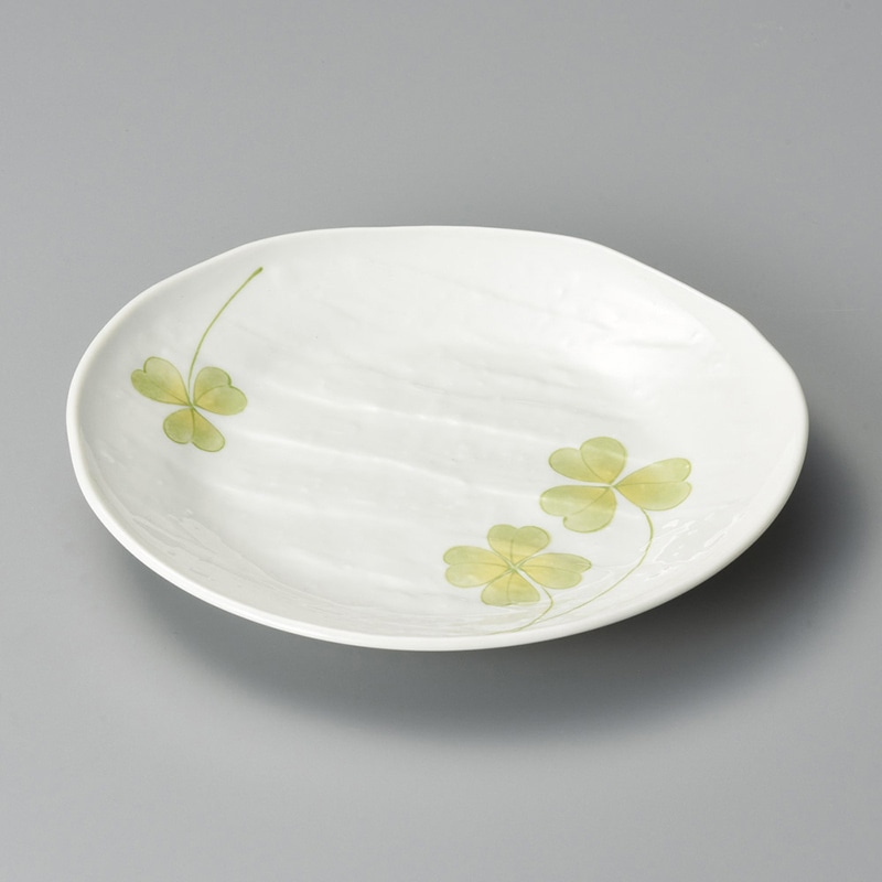 山万 19923-190 ハッピークローバー8.0皿  1個（ご注文単位1個）【直送品】