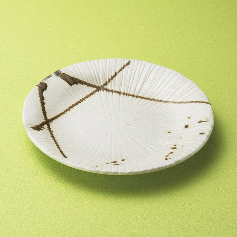 山万 19927-290 金色流し彫十草型大皿  1個（ご注文単位1個）【直送品】