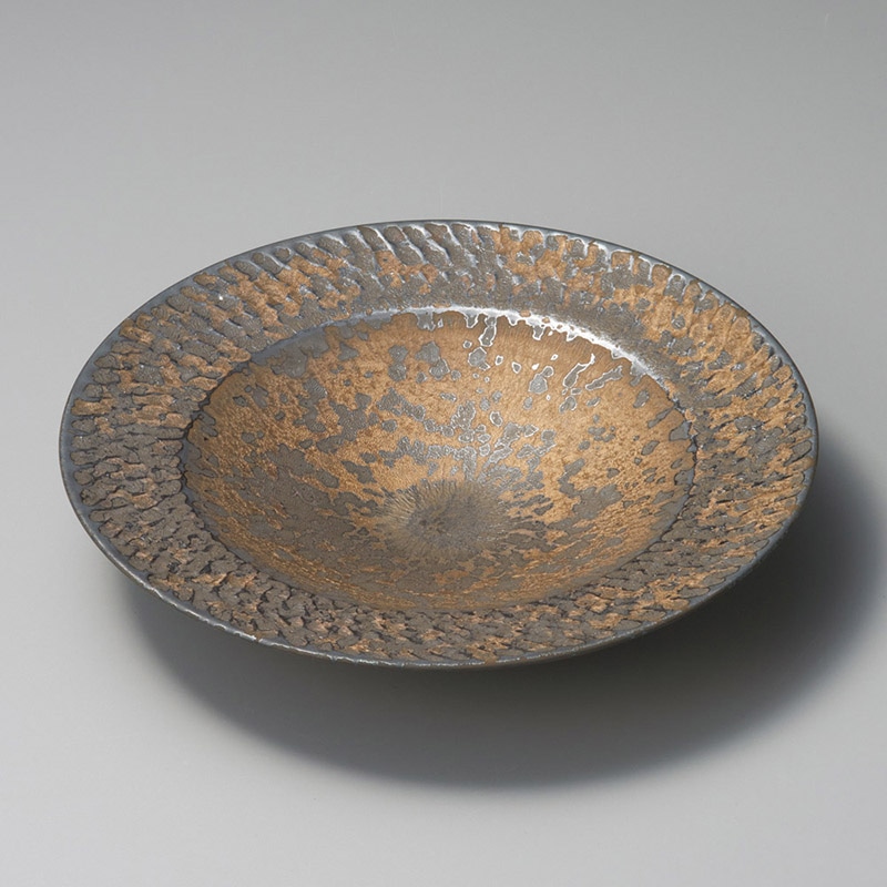 山万 19811-180 金結晶8.0浅ボール  1個（ご注文単位1個）【直送品】