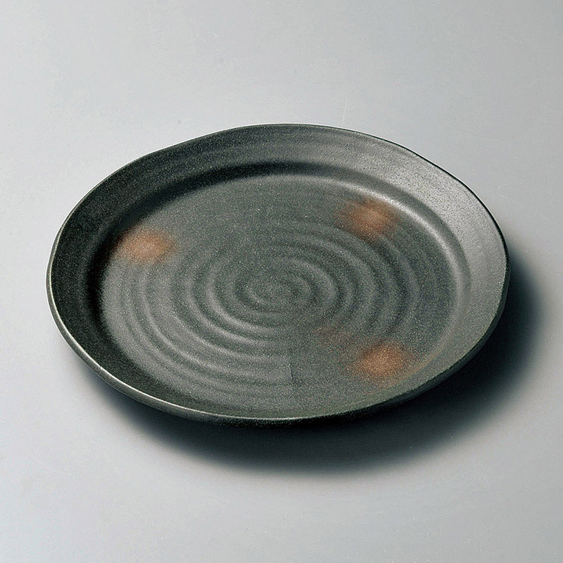 山万 20117-250 備前8寸皿  1個（ご注文単位1個）【直送品】