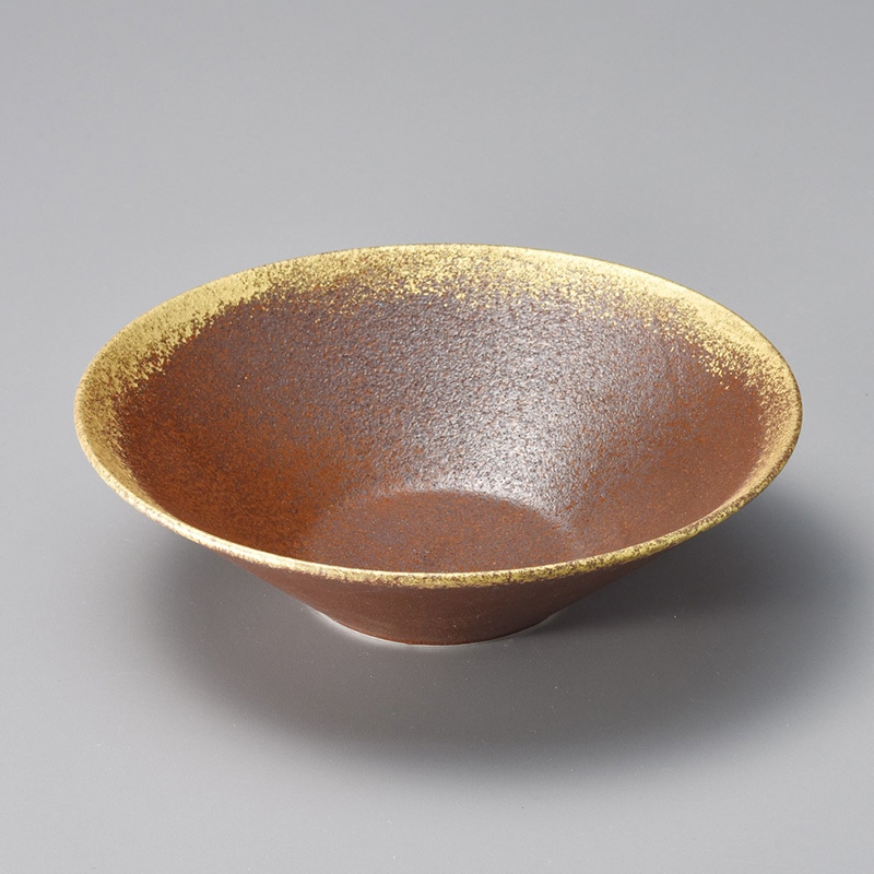 山万 20124-450 備前渕金彩8寸鉢  1個（ご注文単位1個）【直送品】