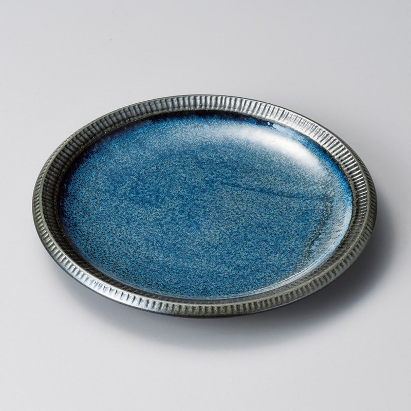 山万 20302-100 深海渕十草型大皿  1個（ご注文単位1個）【直送品】