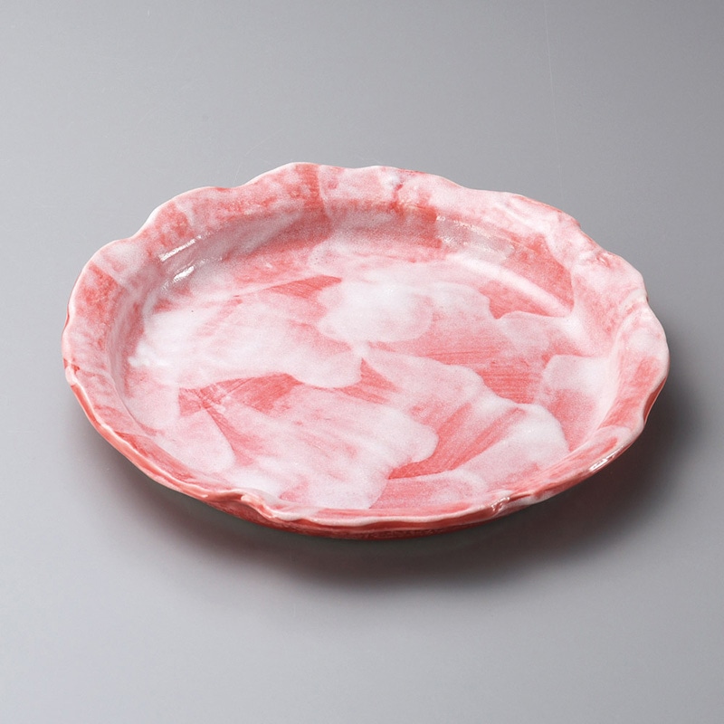 山万 20127-030 赤彩花輪花(小)  1個（ご注文単位1個）【直送品】