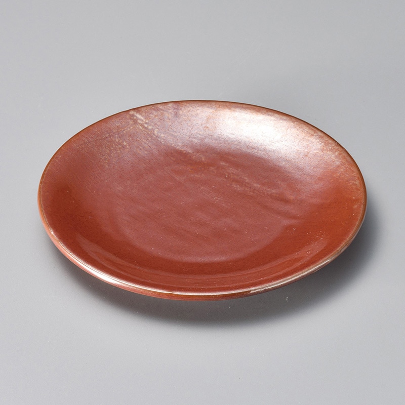 山万 20501-580 紅結晶8.0丸皿  1個（ご注文単位1個）【直送品】