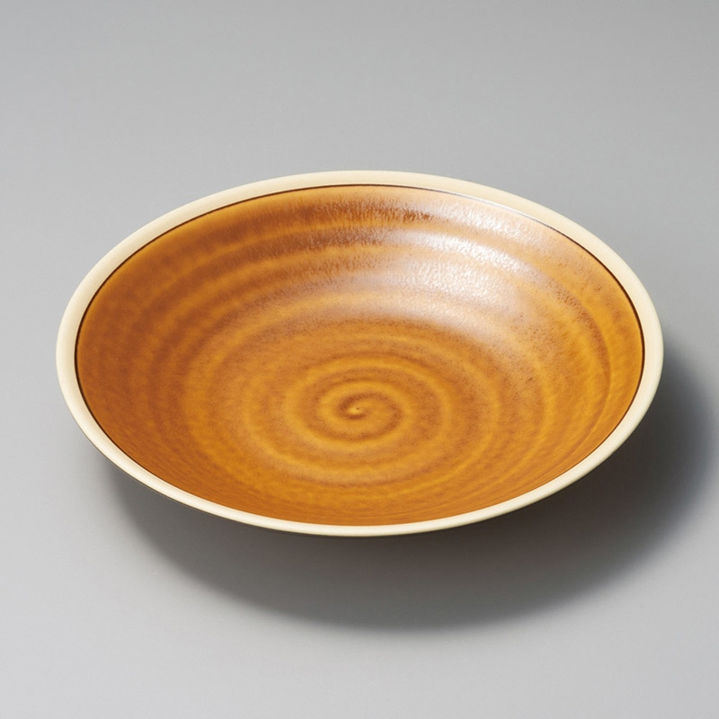 山万 20519-570 カラメル7.5深皿  1個（ご注文単位1個）【直送品】