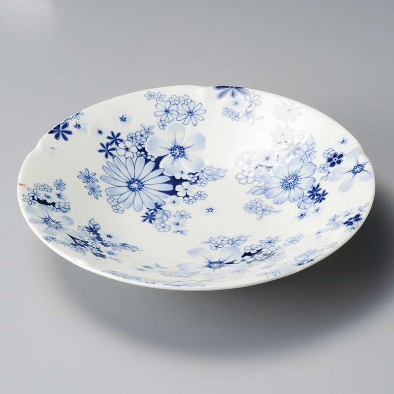 山万 20318-180 花集い8.0深皿  1個（ご注文単位1個）【直送品】