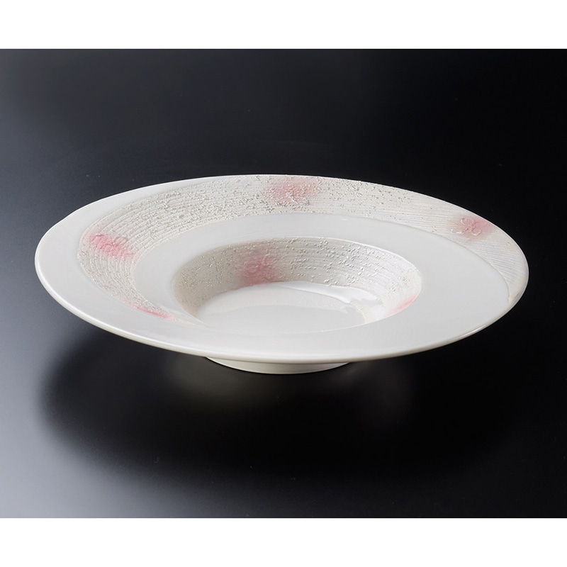 山万 20407-460 ピンクラスター祝渦巻皿  1個（ご注文単位1個）【直送品】