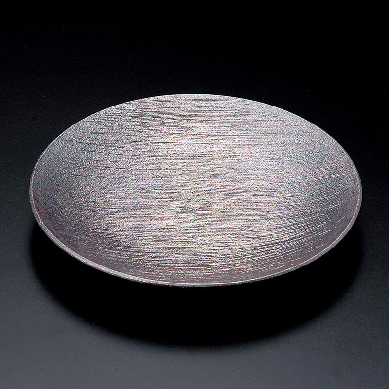 山万 20417-140 櫛炭化7.5皿  1個（ご注文単位1個）【直送品】