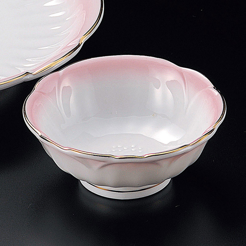 山万 20820-290 渕金ピンク吹梅型呑水  1個（ご注文単位1個）【直送品】