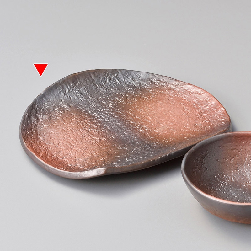 山万 20827-550 黒彩半月天皿  1個（ご注文単位1個）【直送品】