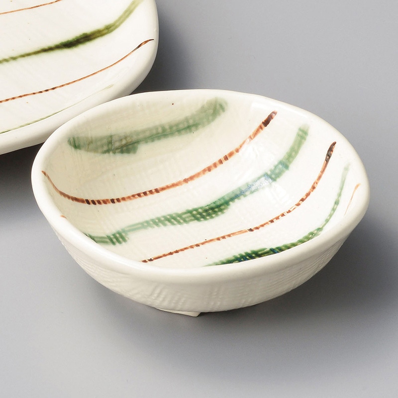 山万 20830-580 二色ストライプ呑水  1個（ご注文単位1個）【直送品】