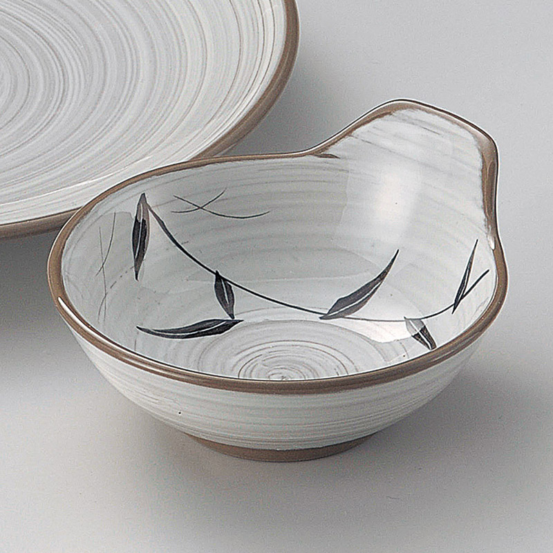 山万 20914-180 白刷毛笹とんすい  1個（ご注文単位1個）【直送品】