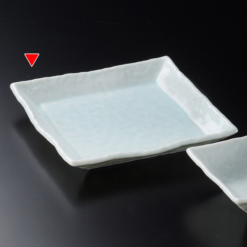 山万 20901-020 青白磁正角天皿 1個(ご注文単位1個)【直送品】