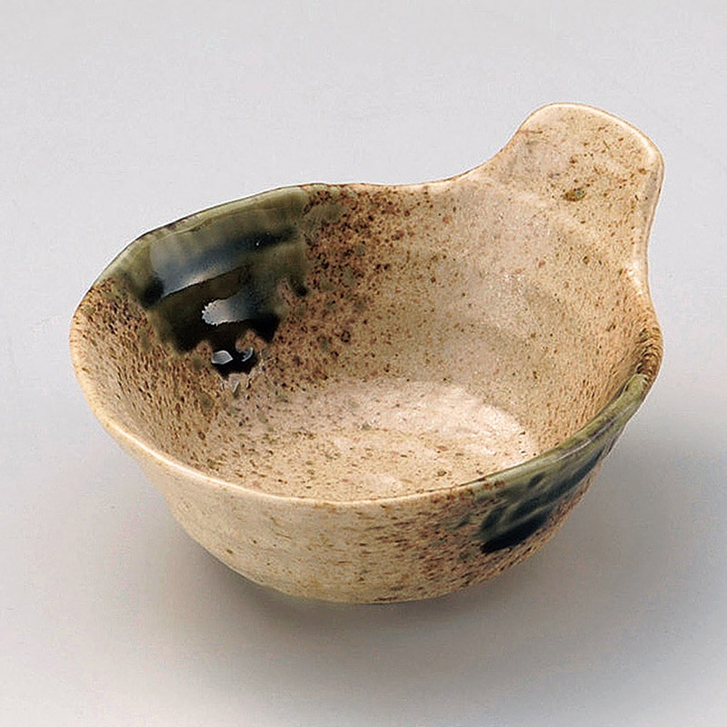 山万 21005-550 伊賀織部ろくベ型手付呑水(小) 1個（ご注文単位1個）【直送品】