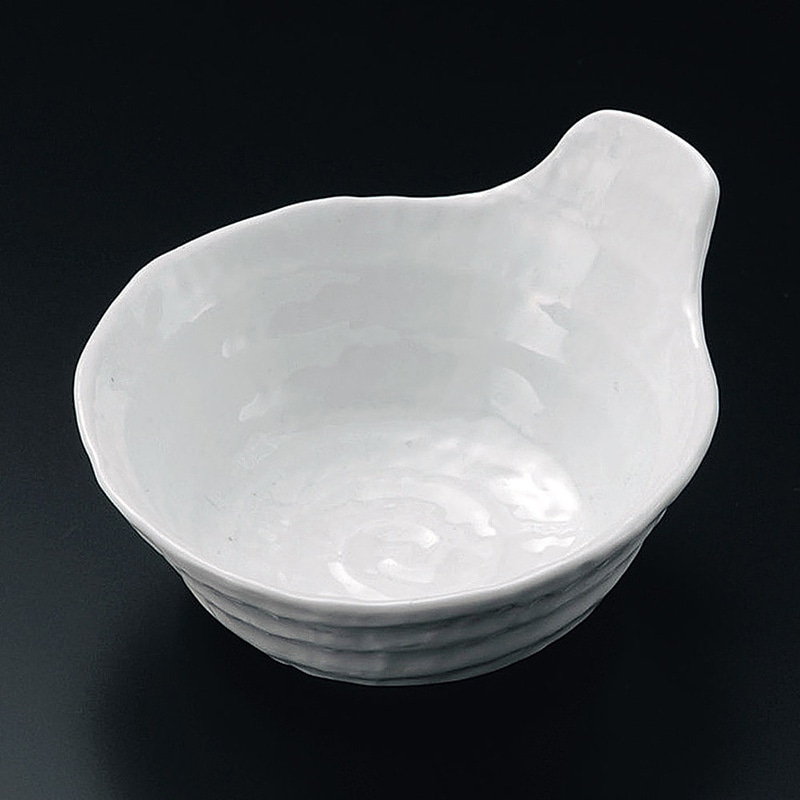 山万 21010-240 白強化ろくベ手付呑水(小)  1個（ご注文単位1個）【直送品】