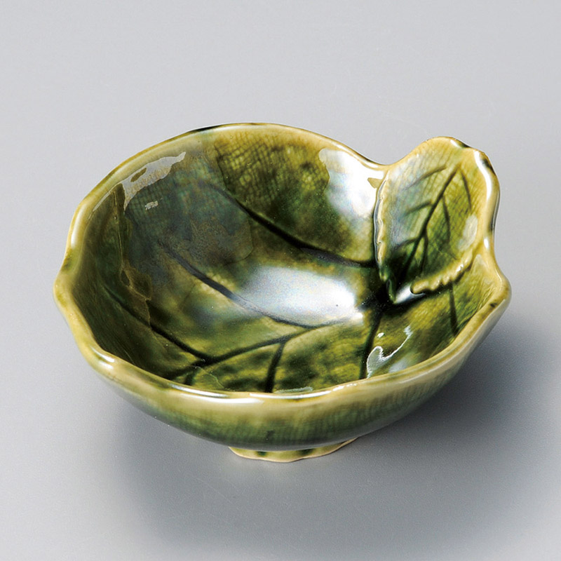 山万 21108-570 織部木の葉呑水 1個(ご注文単位1個)【直送品】