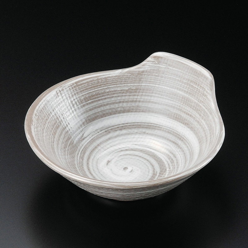 山万 21106-640 うず刷毛目呑水(萬古焼) 1個(ご注文単位1個)【直送品】