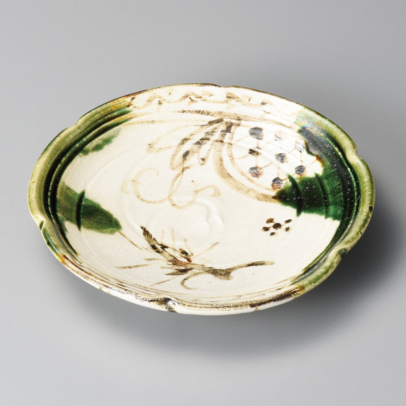 山万 21418-510 織部70皿 1個(ご注文単位1個)【直送品】