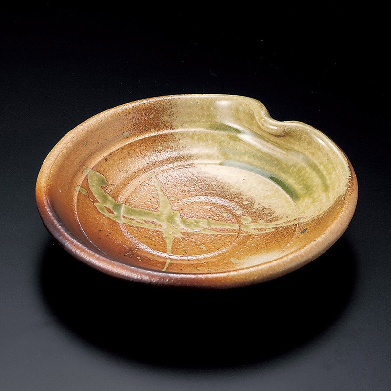 山万 21511-660 古信楽7.0マゲ平鉢(信楽焼) 1個（ご注文単位1個）【直送品】