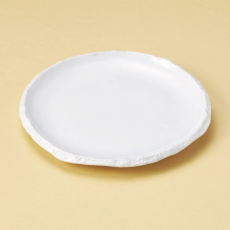 山万 21603-170 白釉リプルス7.5皿  1個（ご注文単位1個）【直送品】