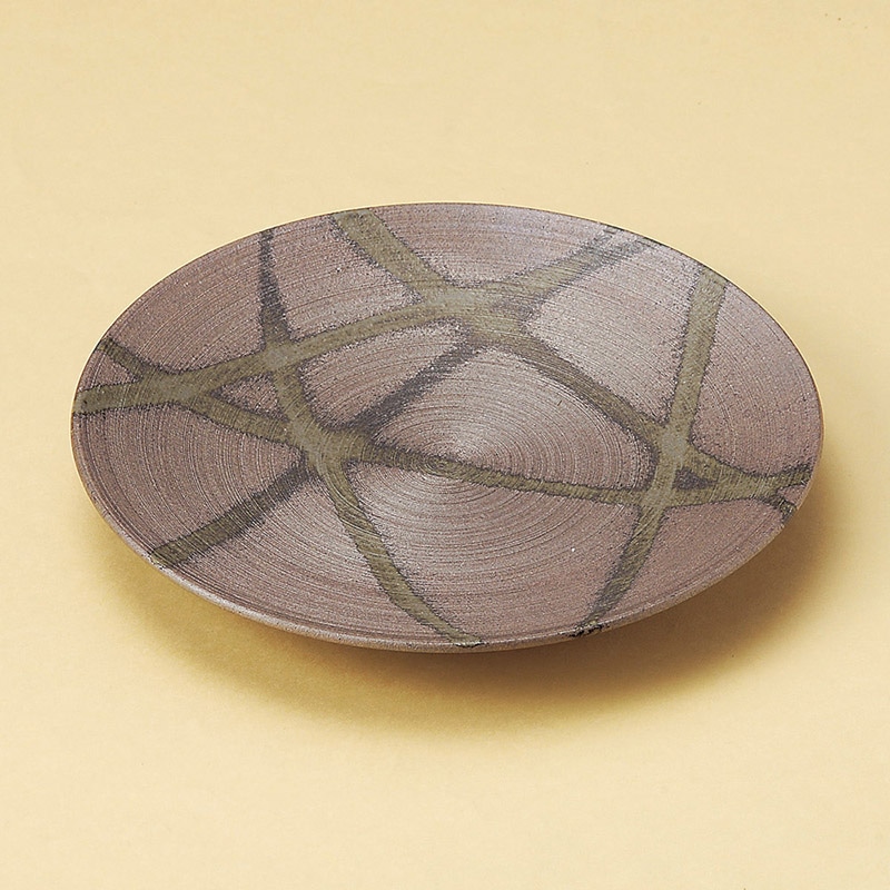 山万 21502-140 炭化火だすき7.5皿  1個（ご注文単位1個）【直送品】