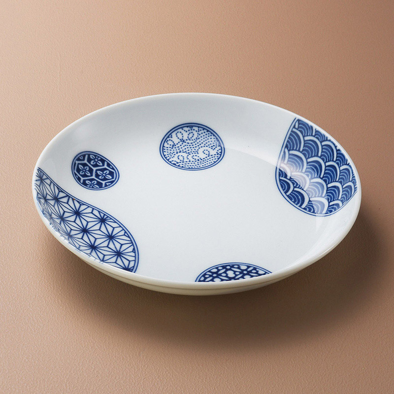 山万 21720-190 吉祥小紋7.0皿  1個（ご注文単位1個）【直送品】