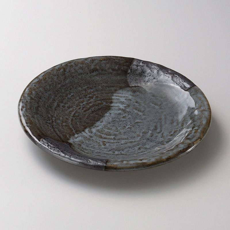 山万 22316-020 山がすみ石目5.0皿  1個（ご注文単位1個）【直送品】